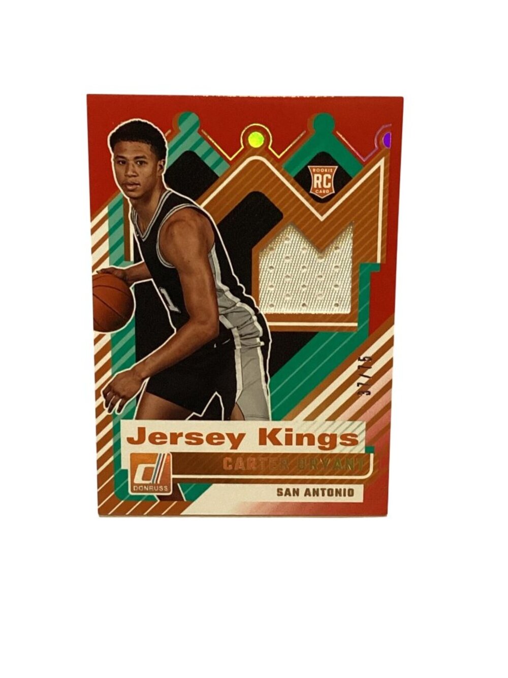 Carter Bryant San Antonio Donruss Jersey Kings Rookie Card #JK-CBS Patch 37/75